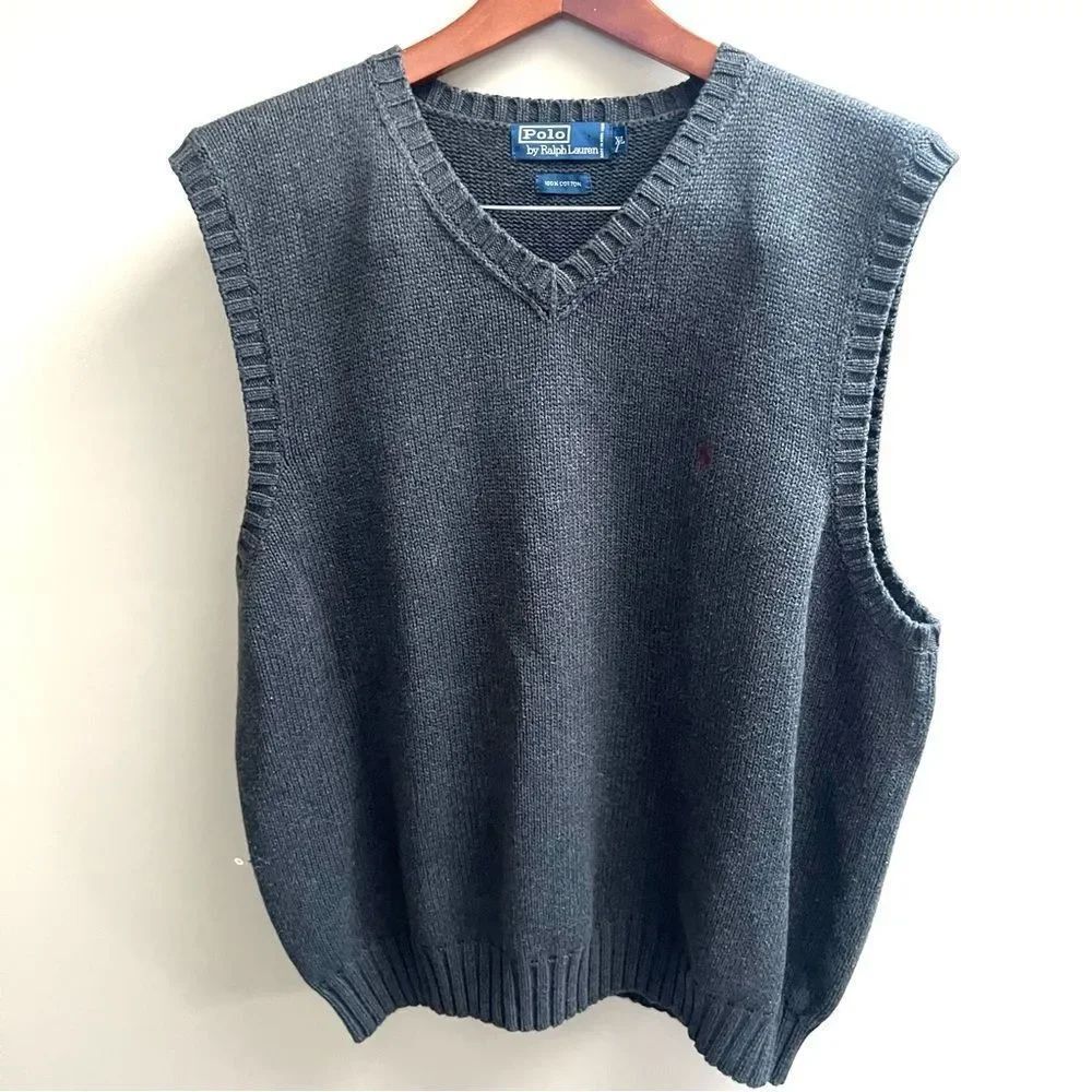 Polo by Ralph Lauren Men's Gray Sweater Vest XL